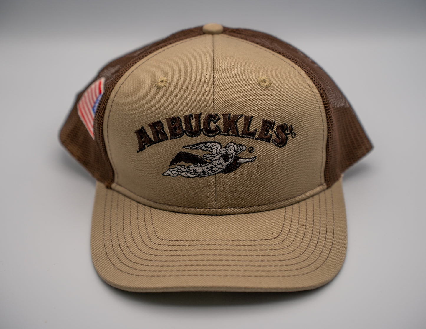 Espresso Brown & Tan Trucker Hat