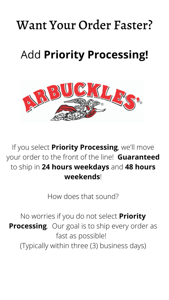 Priority Processing Arbuckle Coffee